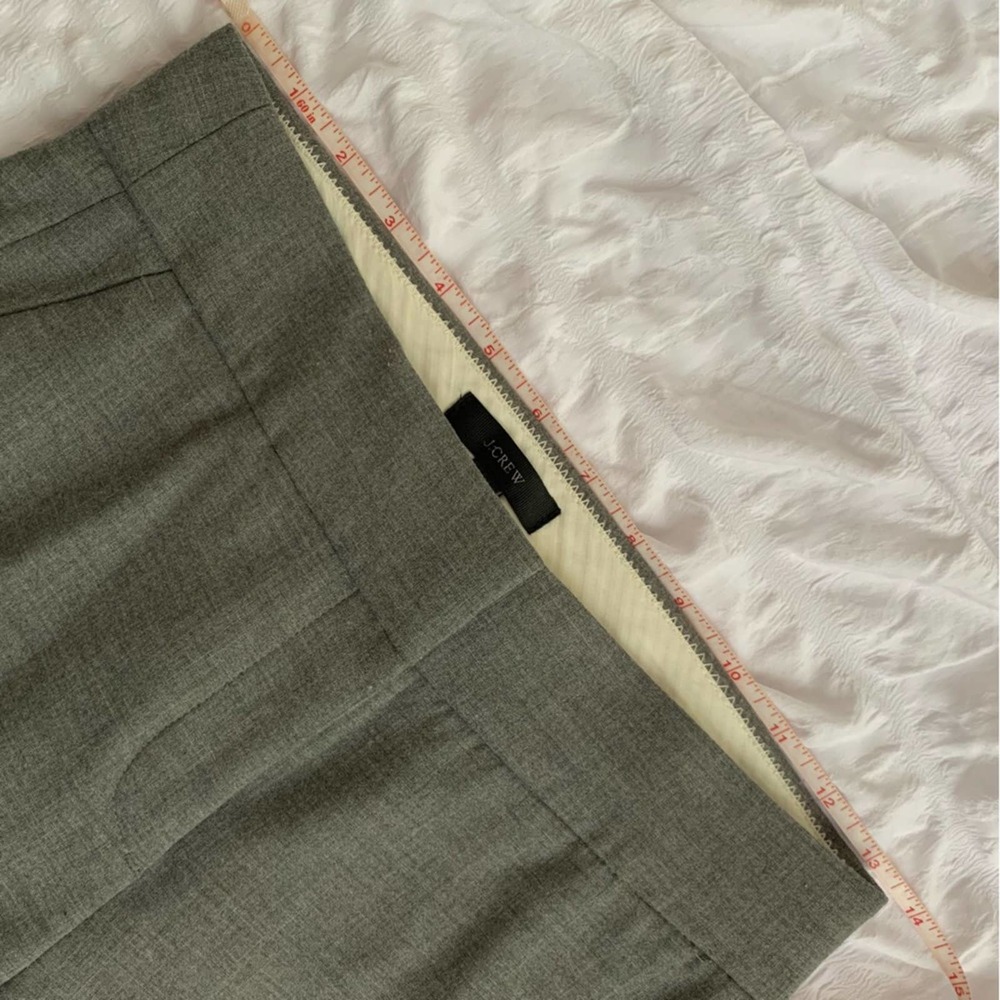 J Crew Gray Trousers Career Pants 00 - Picture 9 of 12